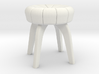1:24 Flower Tufted Stool 3d printed 