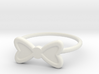 Midi Bow Ring, subtle and chic by titbit 3d printed 