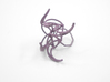Aster Ring (Large) Size 6 3d printed Custom Dyed Color (Wisteria)