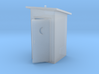 S-Scale Slant Roof Outhouse 3d printed 