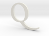 Q (letters series) 3d printed 
