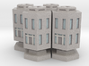 WHAM- Stackable Buildings w/ Rubble x4 (1/285th) 3d printed 