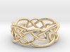 Leaf Celtic Knot Ring 3d printed 