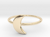 Midi Moon Ring by titbit 3d printed 