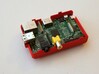 Raspberry Pi CASE 1.0 3d printed Raspberry Pi mounted onto the real case printed in Red Strong and Flexible