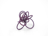 Flora Ring B (Size 8) 3d printed Custom Dyed Color (Eggplant)
