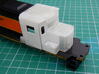 HO scale 1:87 CSX SD40-3 Wabtec Cab 3d printed Cab sat loosely on body.