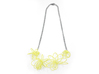Flora Necklace 3d printed Key Lime (Custom Dyed Color)