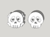 Cute Skull And Bones shirt button 3d printed 