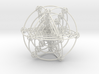 Multi-shell Metatrons Hypercube Atomic Grid Vector 3d printed 