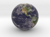 Cloudy Earth Marble 1" Diameter 3d printed 