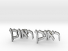Hebrew Name Cufflinks - "Reuven" 3d printed 