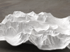 8'' Glacier National Park, Montana, USA 3d printed Rendering of model, looking East over the Going-to-the-Sun Road