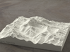 6''/15cm Aconcagua, Argentina, Sandstone 3d printed Rendering of model looking North up the Valle de los Horcones