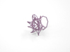 Aster Ring (Small) Size 8 3d printed Wisteria Nylon (Custom Dyed Color)