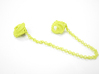 Arithmetic Collar Tips 3d printed Key Lime Nylon (Custom Dyed Color)