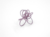 Flora Ring B (Size 6) 3d printed Wisteria Nylon (Custom Dyed Color)