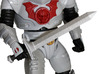 Horde Trooper Sword 3d printed Painted Prototype printed in White Strong & Flexible Polished