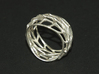 Panel Twist Hollow Ring (Sz 9) 3d printed 