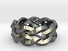 Four-strand Braid Ring 3d printed 