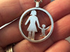 Mothersday Pendant mother and child 3d printed mothersday pendant