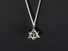 Star Tetrahedron earrings #Silver 3d printed 