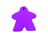 Meeple Keychain 3d printed Photo made with Purple Strong & Flexible