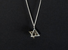  Star Tetrahedron earrings #Silver 3d printed 