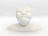Characature Of Bald Old Man looking up Bust 3d printed 