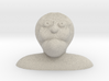Characature Of Bald Old Man looking up Bust 3d printed 