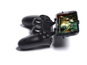 Controller mount for PS4 & LG Optimus 3D Cube SU87 3d printed Side View - A Samsung Galaxy S3 and a black PS4 controller