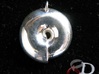 InFin Nautilus: Pendant - Petite 3d printed Actual product image shown in polished silver. Chain not included.