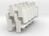 HO Scale theater seats x4 sets 3d printed 