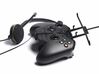 Controller mount for Xbox One Chat & ZTE FTV Phone 3d printed Without phone - A Samsung Galaxy S3 and a black Xbox One controller & chat