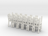 HO Scale Cafe  Chair style 2 X12 3d printed 