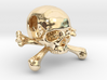 25mm 1in Bead Skull & Bones Pendant Crane 3d printed 