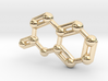 Coumarin Molecule Keychain Pendant 3d printed 