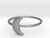 Moon Midi Ring 16mm inner diameter by CURIO 3d printed 