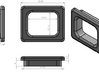 SX350 Bezel (3mm)  3d printed Dimensions 