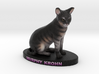 Custom Cat Figurine - Murphy 3d printed 