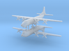 1/700 AN-12 (Cub) Transport Aircraft (x2) 3d printed 