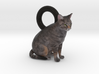 Custom Cat Earrings - Chessie 3d printed 