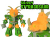 Stalwart Styracosaur (Colored Sandstone) 3d printed 