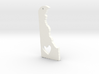 I heart Delaware Necklace 3d printed 