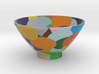 DRAW bowl - random sphere matrix 3d printed 