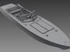 1/72nd (20mm) WW2 Russian (Soviet) motor boat body 3d printed With the small parts.