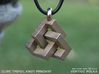 Cubic Trefoil Knot Pendant 3d printed 