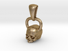 Kettlebell Skull Pendant .75 Scale With Bail 3d printed 