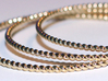 TinyTwist Bangle Bracelet LARGE 3d printed 3D Printed TinyTwist Bangle Bracelets in Polished Brass