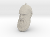Charles Darwin 6" Head with Hanger, Ornament 3d printed 
